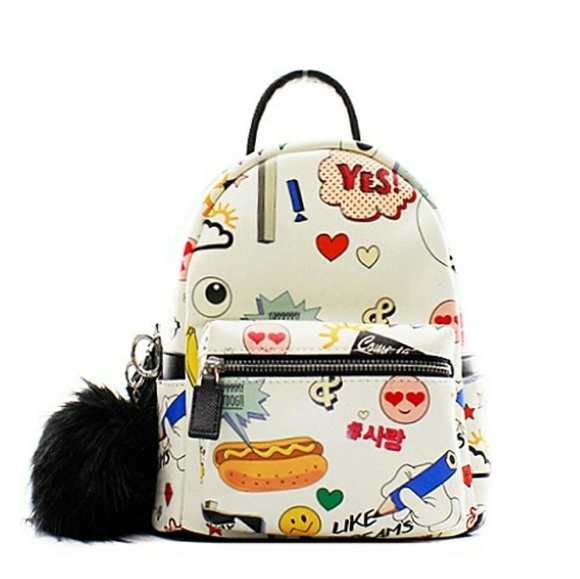 Handbags - White Sarang Mini Backpack