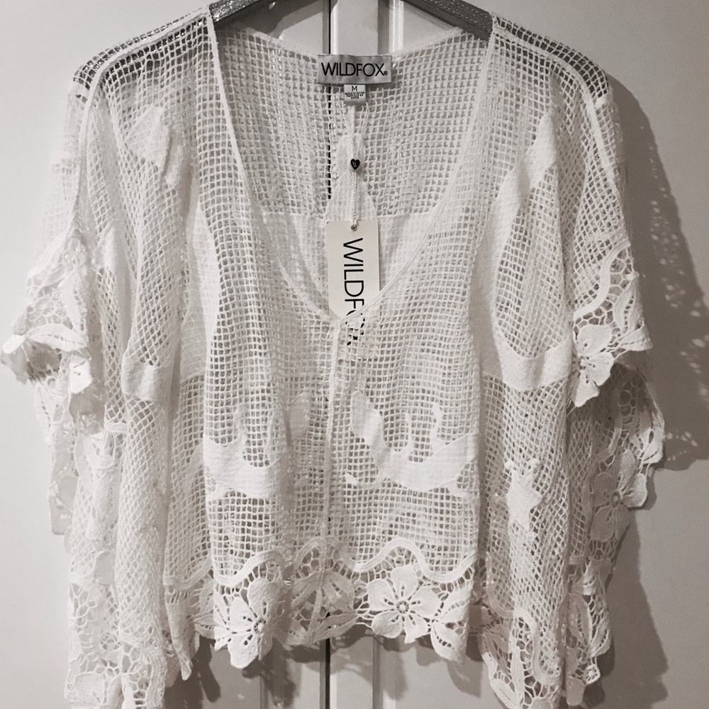 Wildfox Crochet Beach Cover Up 🌴🌸