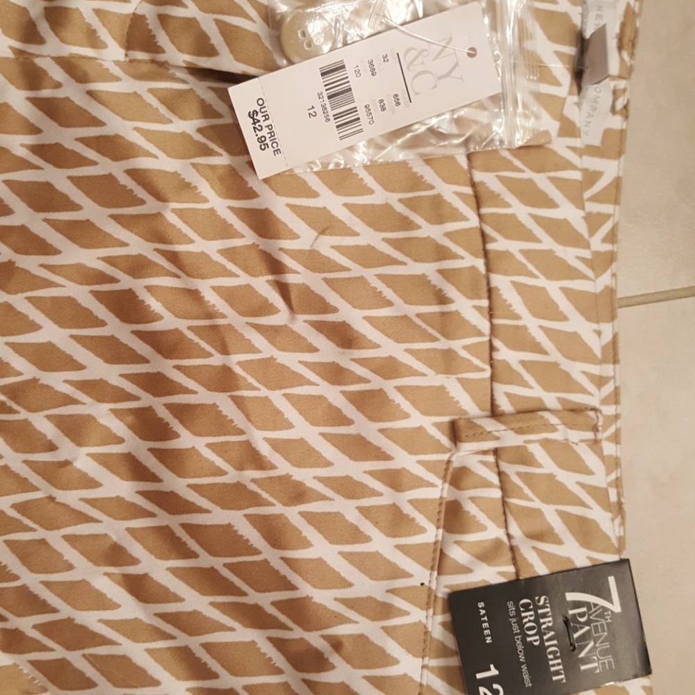 Straight crop pants size 12 New York & Company