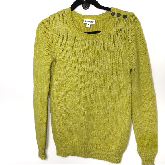 Subtle Sparkle Button Shoulder Heather Lime - Picture 2 of 8