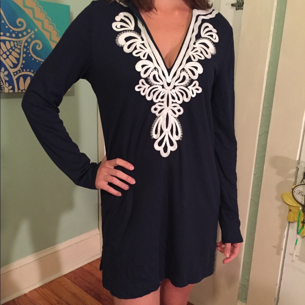 Lilly Pulitzer Shel Hooded Cover Up Size small