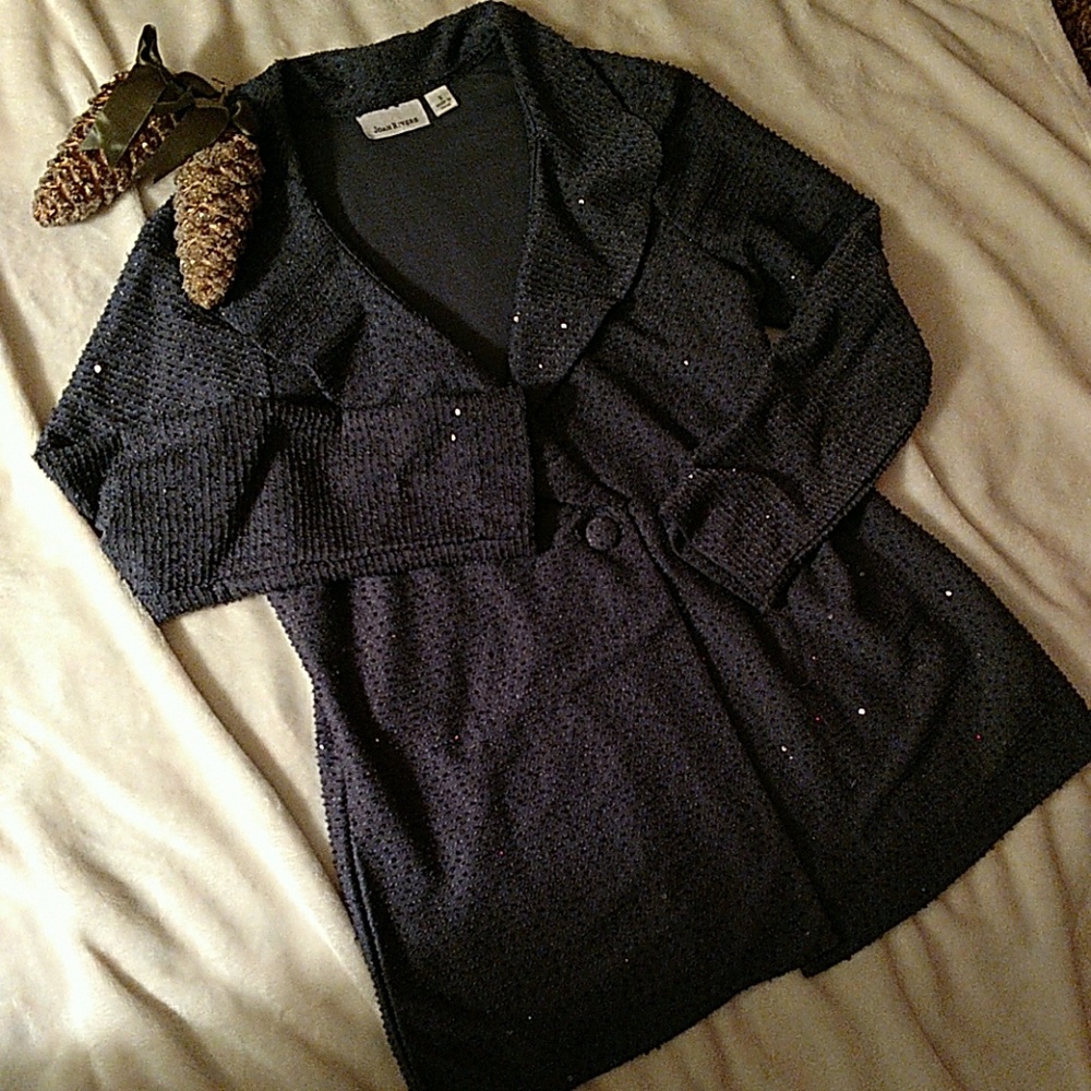 Joan Rivers Dress Jacket sequin textured small - Picture 4 of 5