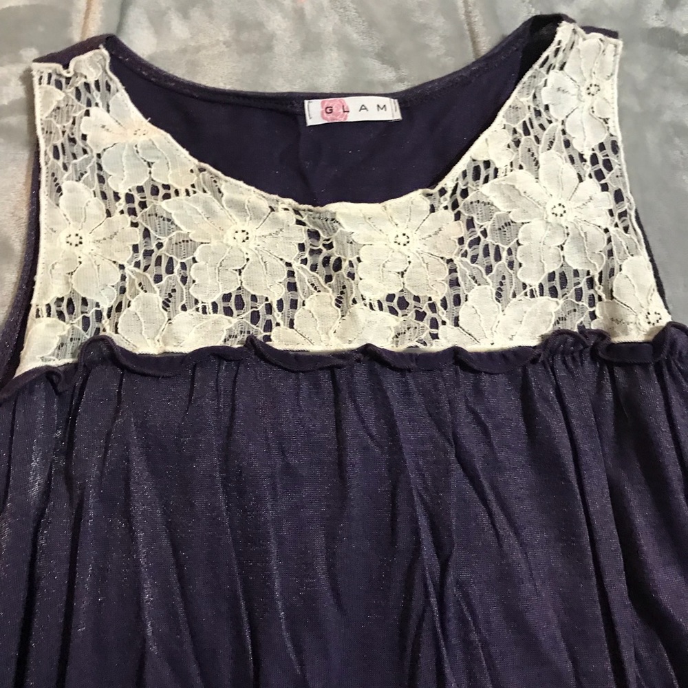 Glam purple bubble dress
