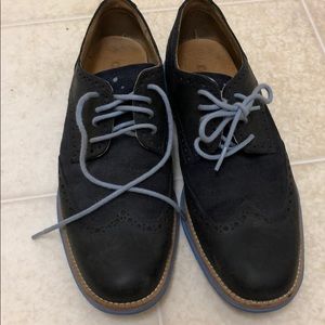Cole haan oxfords with pale blue soles