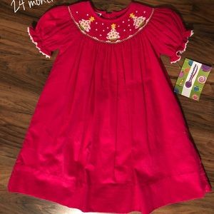 Smocked Dress NWT Christmas 24 months