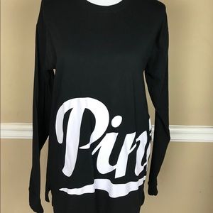 Pink Black Long Sleeve Tee Size Small