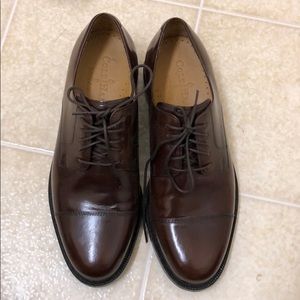 Cole Haan Shiny Brown Oxfords