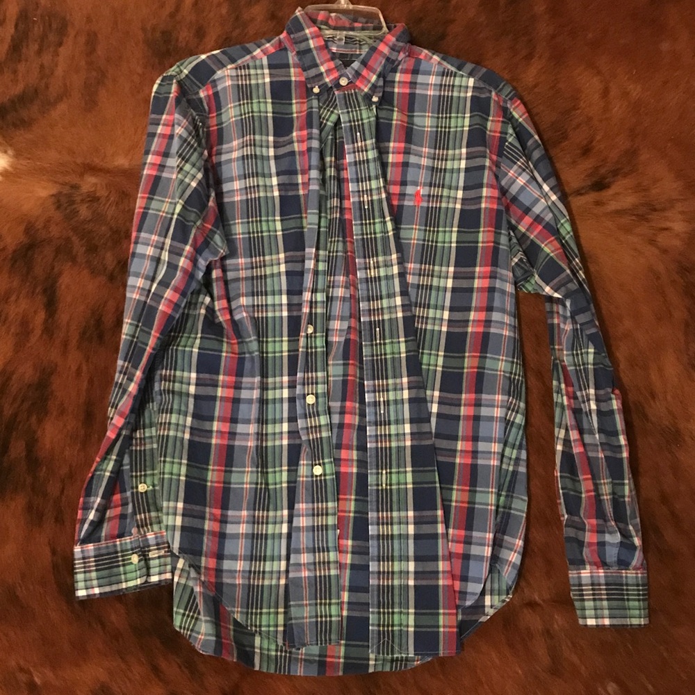 Polo men's long sleeve dress shirt