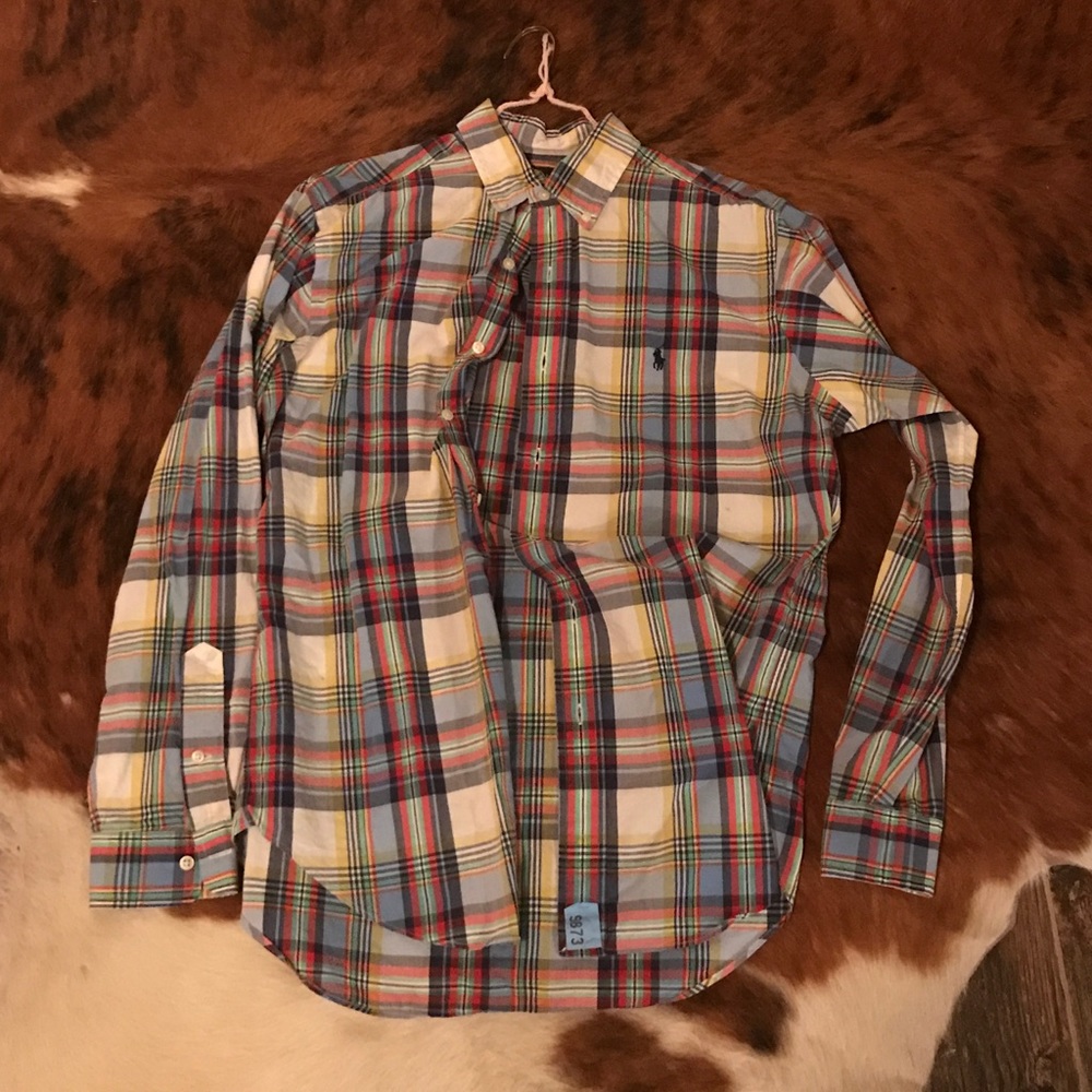 Polo men's long sleeve dress shirt