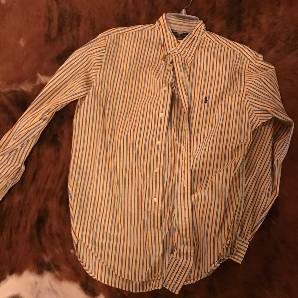 Polo men's long sleeve dress shirt