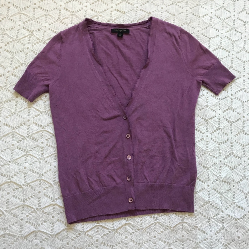 Banana Republic Short Sleeve Cardigan