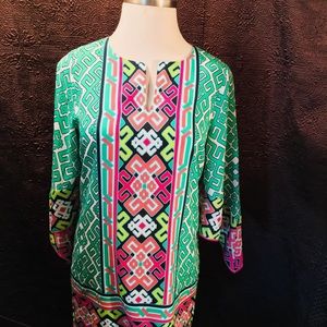 Crown & Ivy Multi-Colored Shift Dress