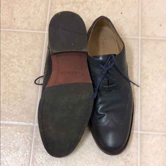 Cole Haan Navy Oxfords