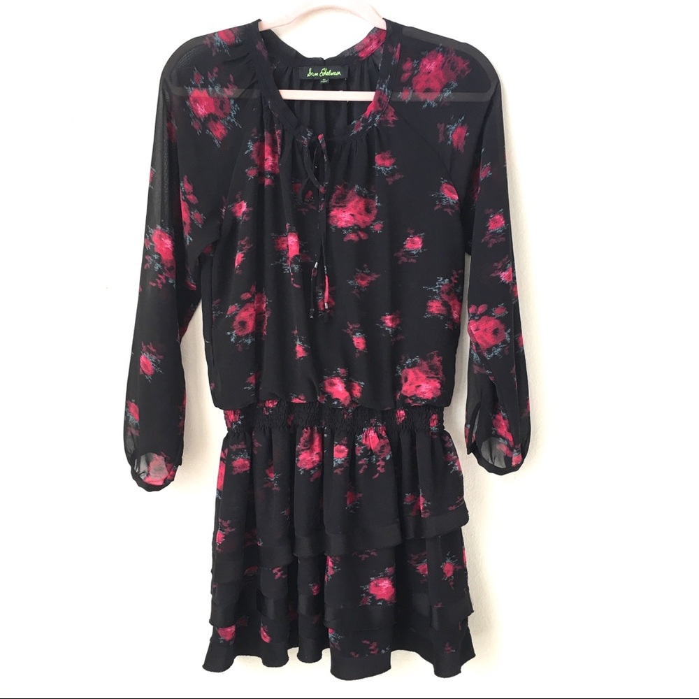 Black Dress w/ Floral Pattern | Sam Edelman