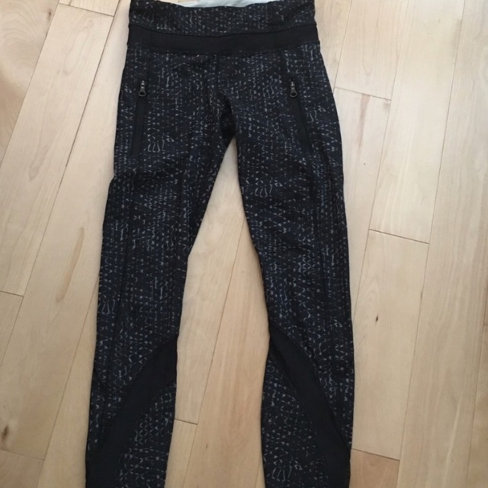 Lululemon run compression tights w mesh