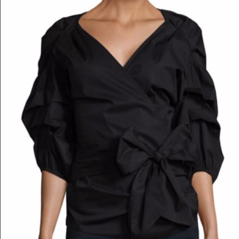 Vince Camuto Ruched Wrap Top