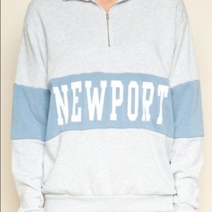 Brandy Melville Newport  quarter zip!