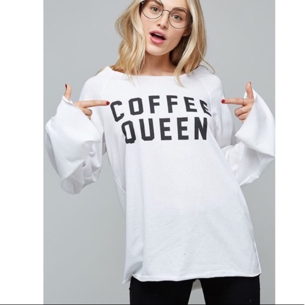 Coffee queen pullover