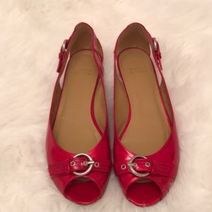 Stuart Weitzman RED patent leather shoes