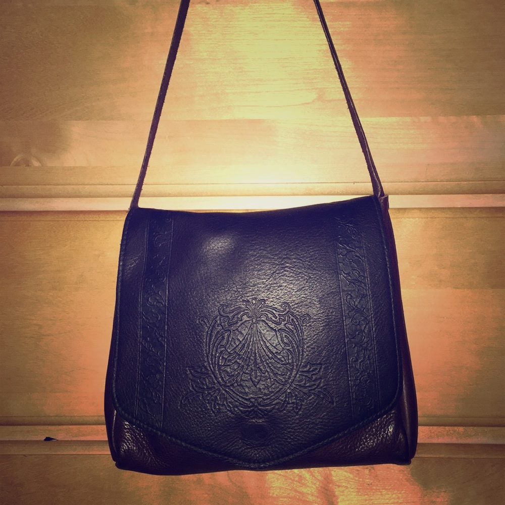 Tooled Leather Bag (vintage)