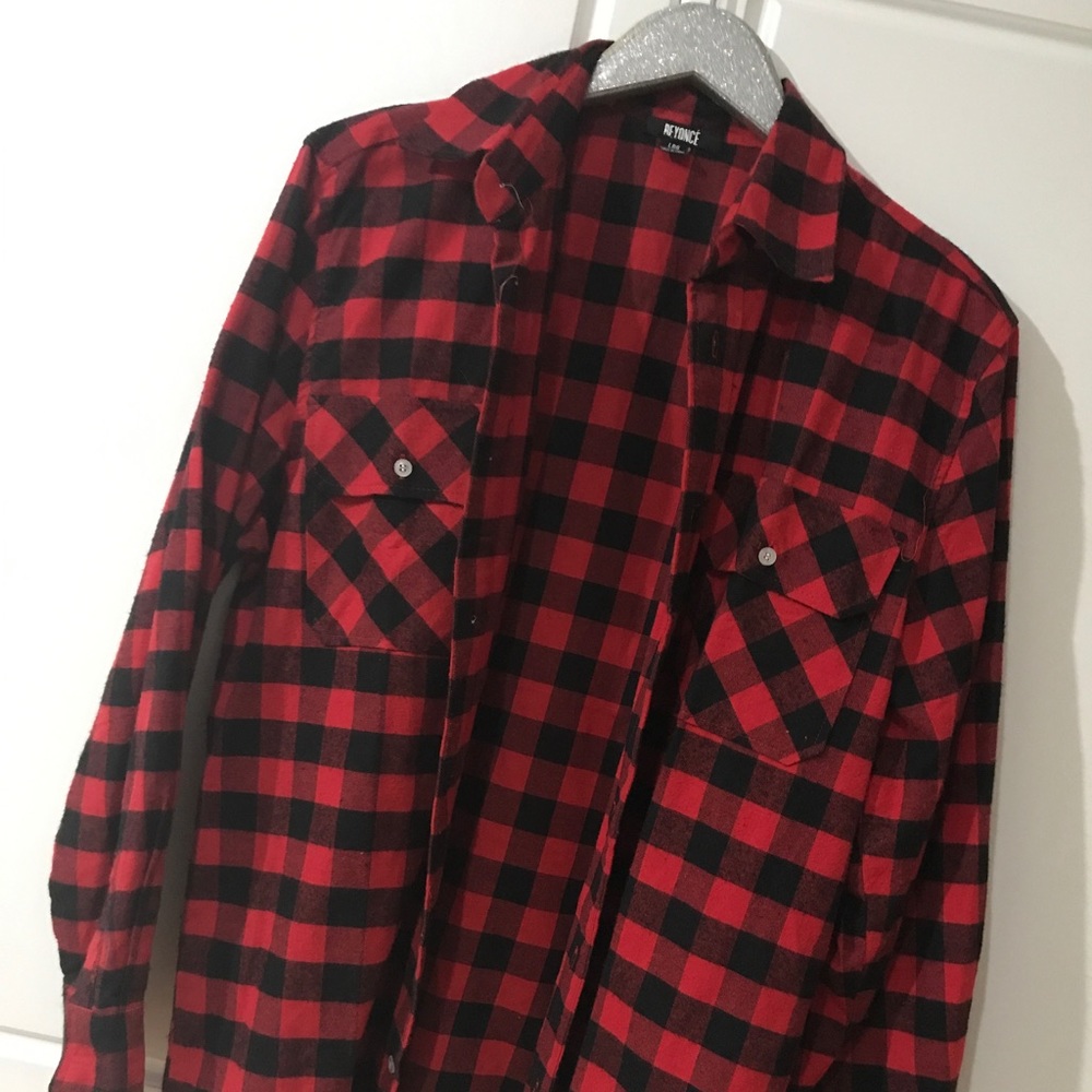 NastyGal x Beyoncé🖤Plaid Flannel Shirt🖤 Flawless