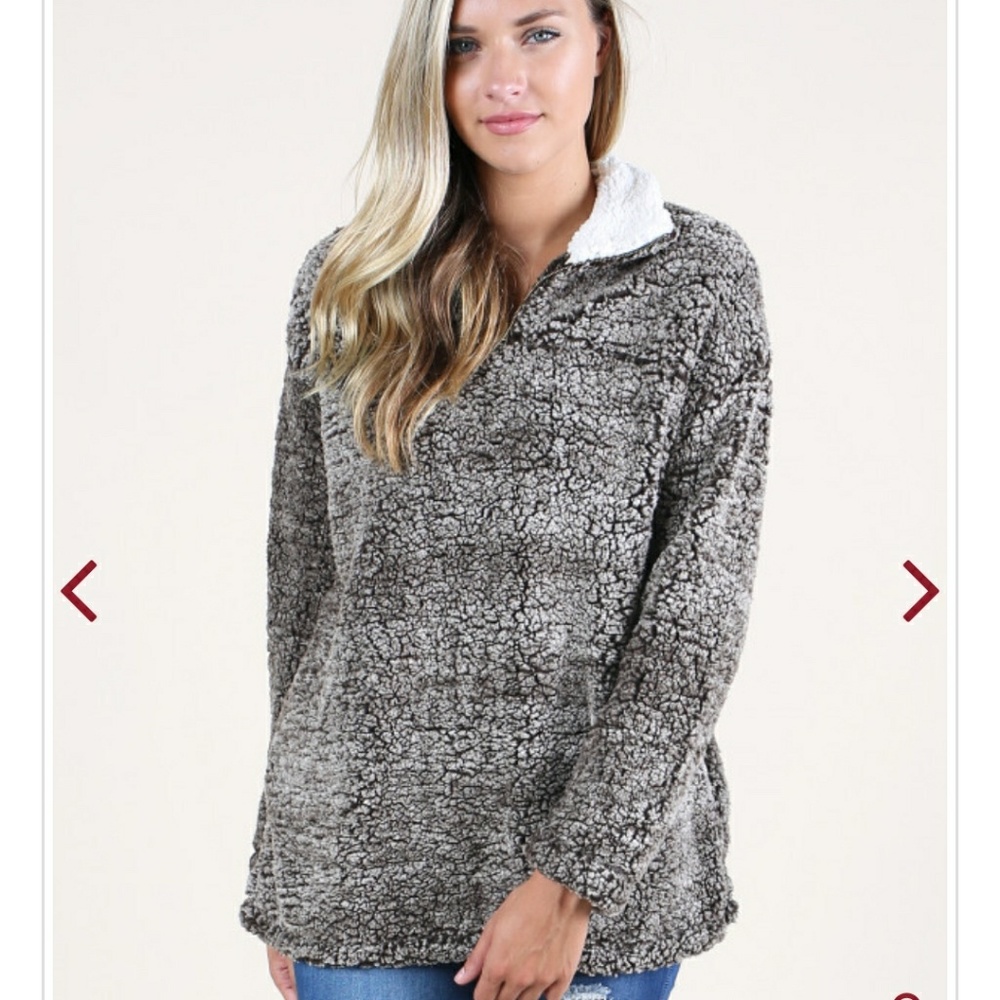 Brown Pullover Sherpa