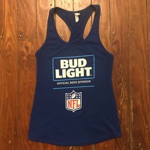 Ladies bud light NFL branded racer back tank top