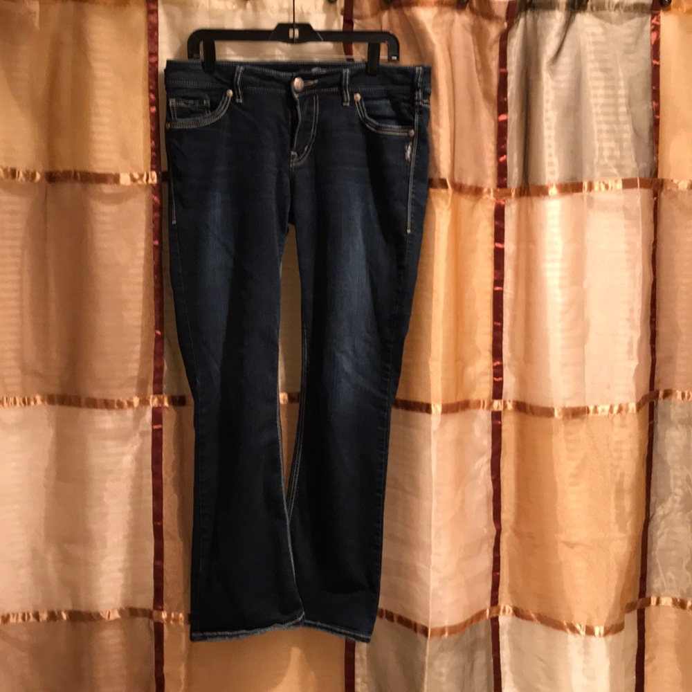 Silver Suki Indigo flares
