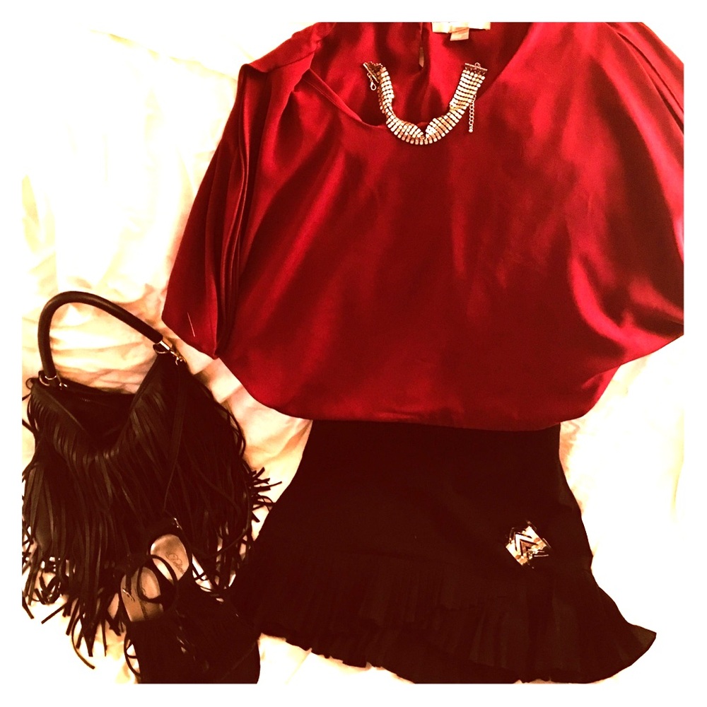 Forever 21 Burgundy Blouse