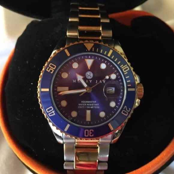 NEW Mens Aquamaster Two Tone 23k Gold Plated Watch - Picture 2 of 3