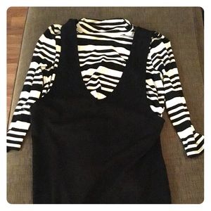 Black and white dress