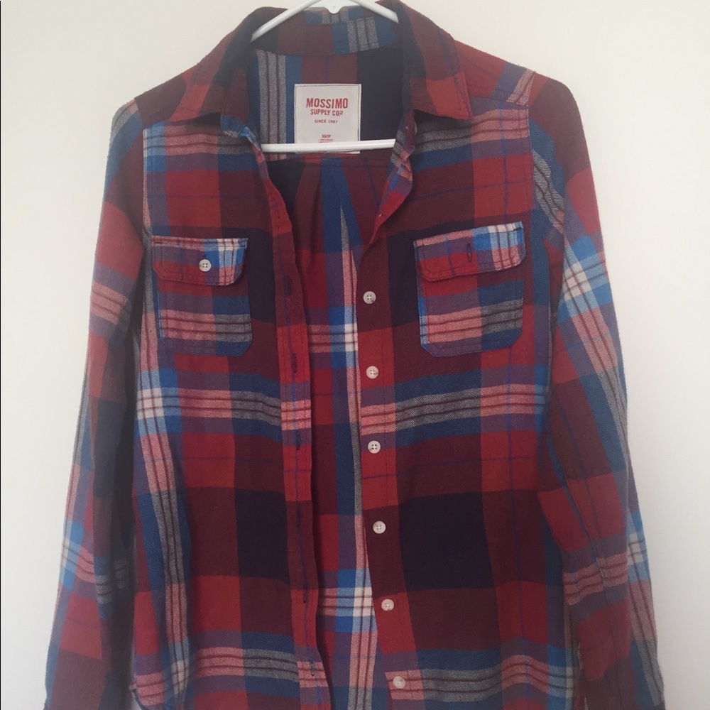 Red flannel button down