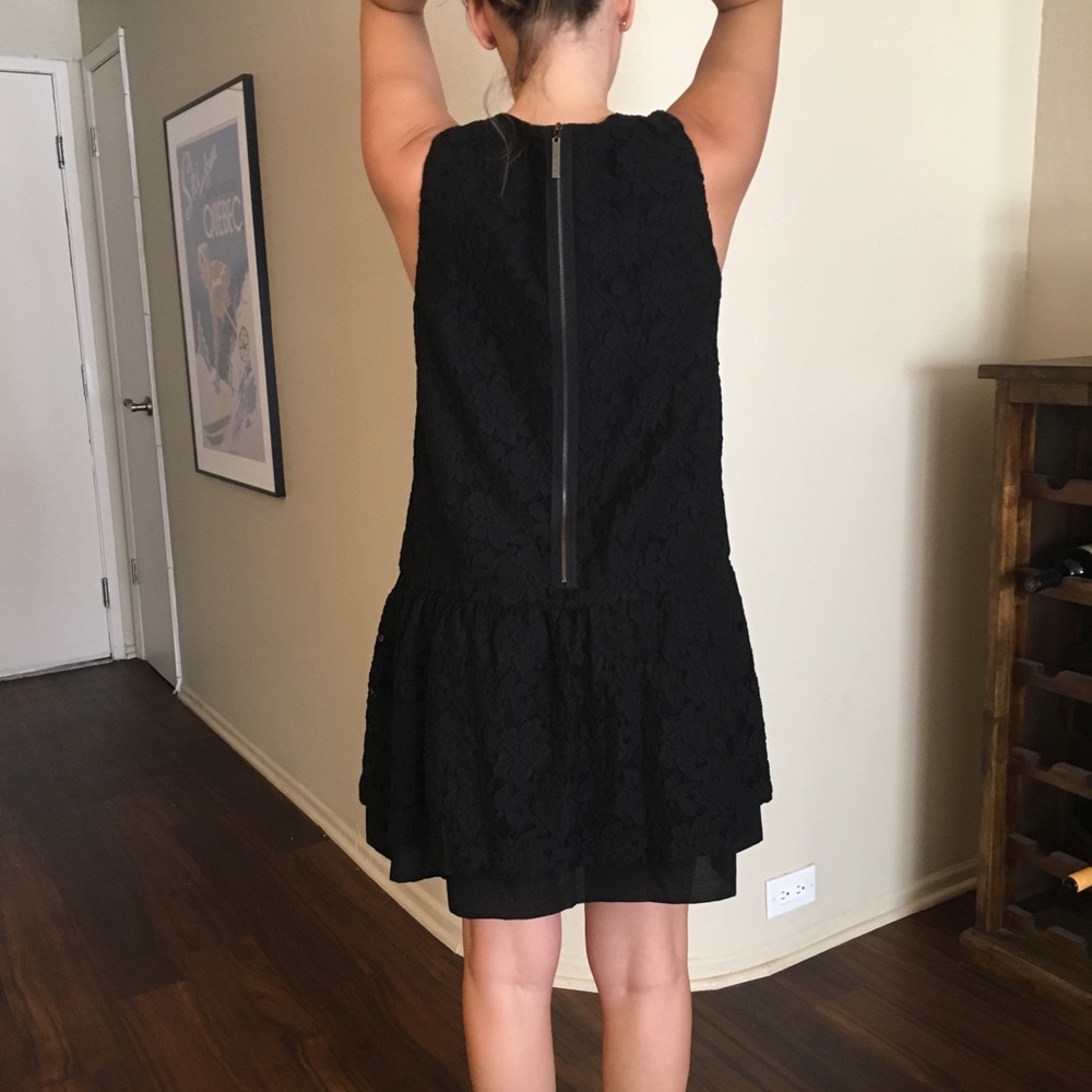 kensie black lace dress Kensie Black Lace Slip Dress, Size 8