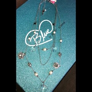 Betsey Johnson “something new crystal necklace”