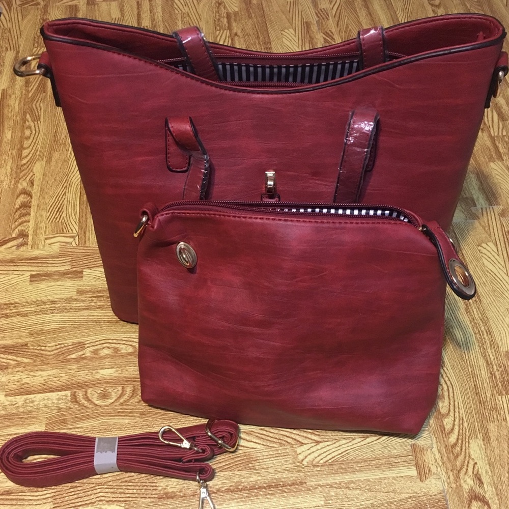 🆕 2 pcs genuine leather handbag  & shoulder bag - Picture 2 of 6