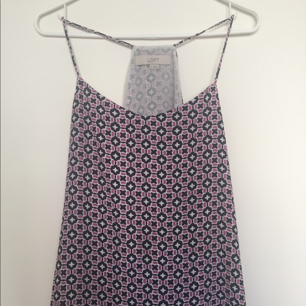 Cute patterned layering tank from Loft