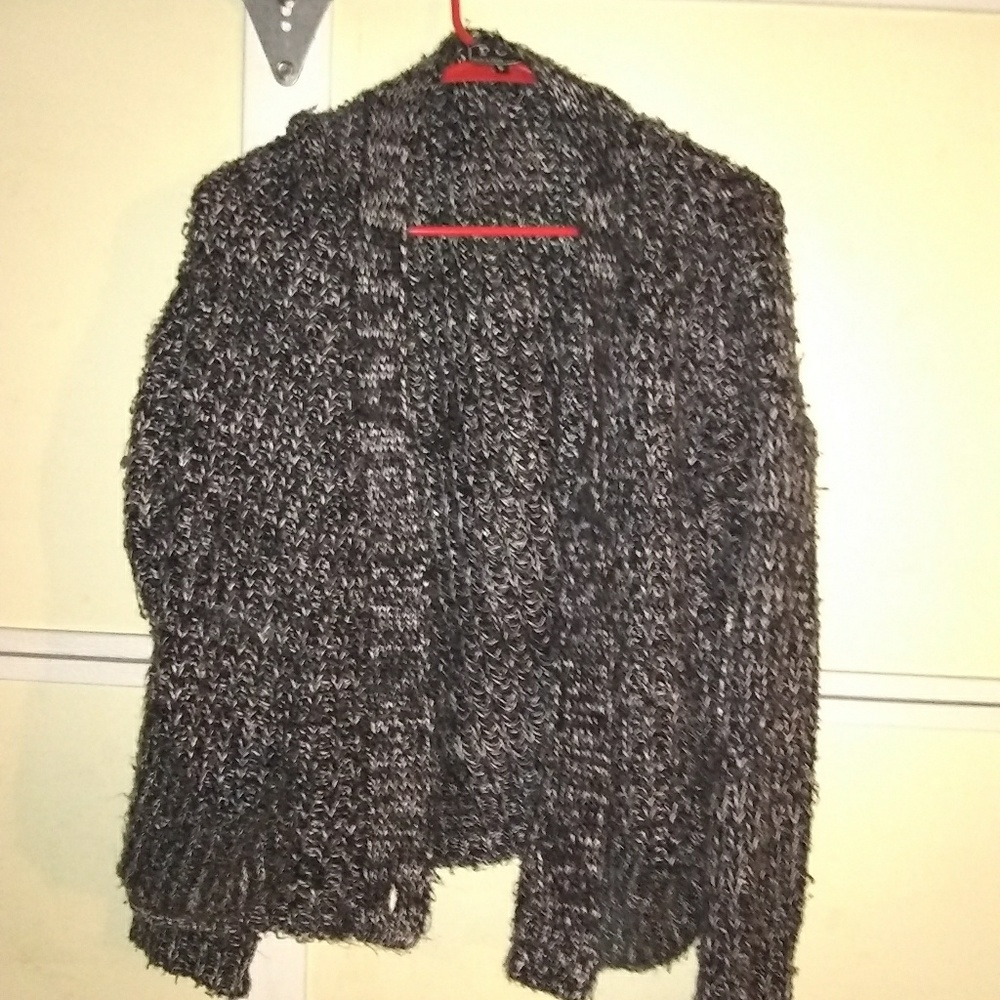 Charcoal button up sweater