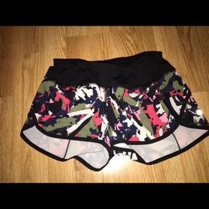 Lululemon printed athletic shorts