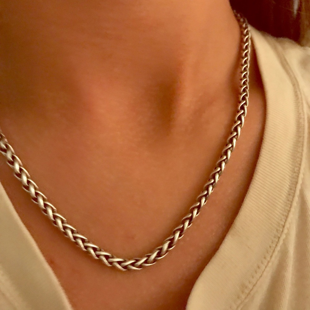 David Yurman Wheat Chain Necklace in Silver