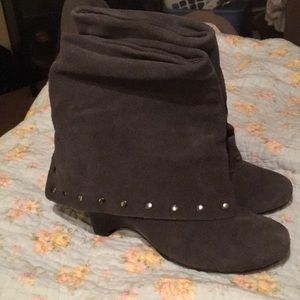 Suede short boots
