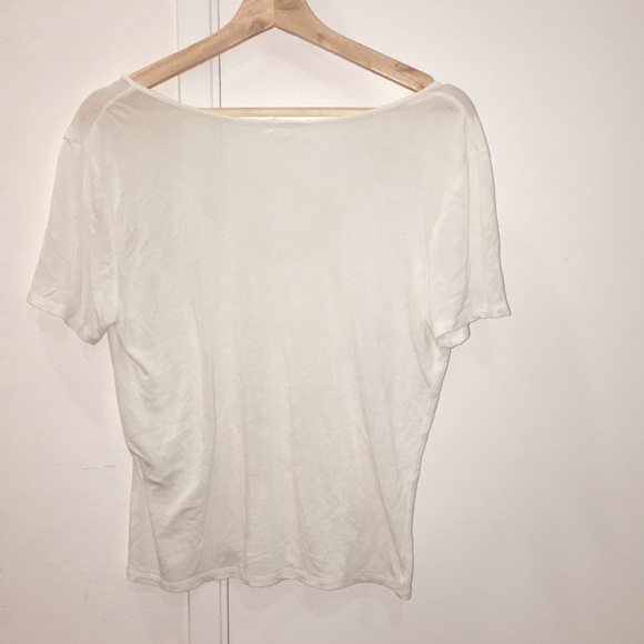 Plain White V Neck Garage - Picture 3 of 3