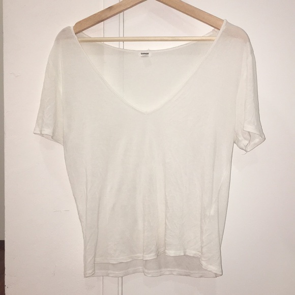 Plain White V Neck Garage - Picture 1 of 3