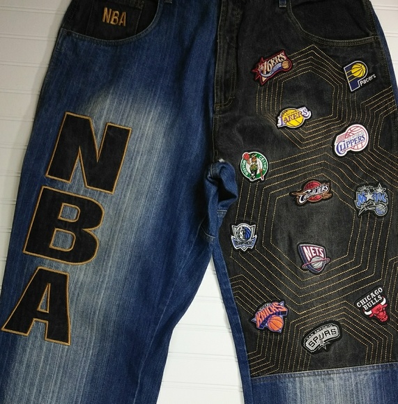 nba jeans patches