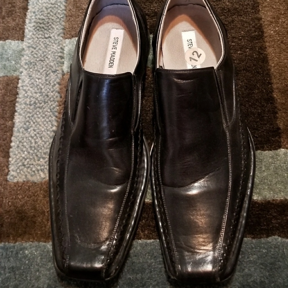 Steve Madden black dress shoes sz 12