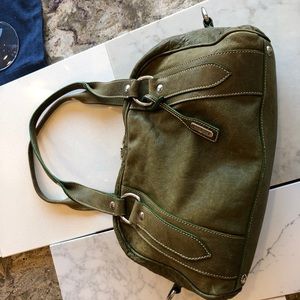 Green Miu Miu handbag leather Prada