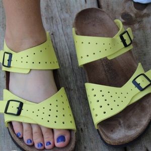 Yellow Birkenstocks