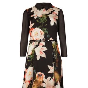 Ted Baker Opulent Bloom collared sleeved dress, 2