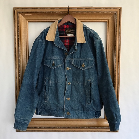 eddie bauer jean jacket vintage