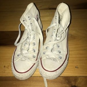 White Hightop Converse