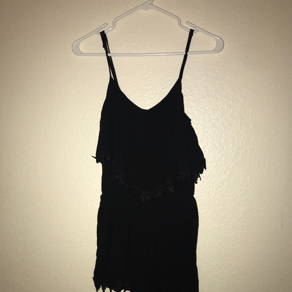 Black tank top romper